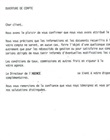 Lettre d'ouverture de compte provisoire
